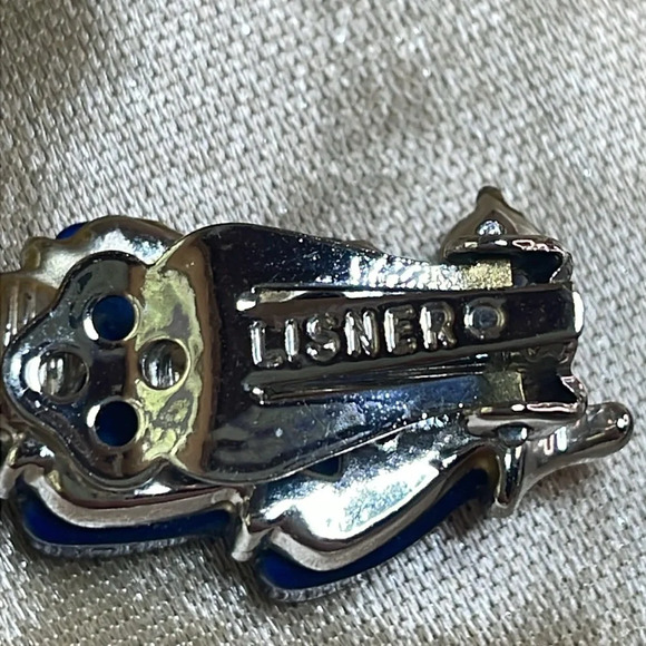 Blue Leaf Lisner Clip on Earrings - Picture 4 of 6